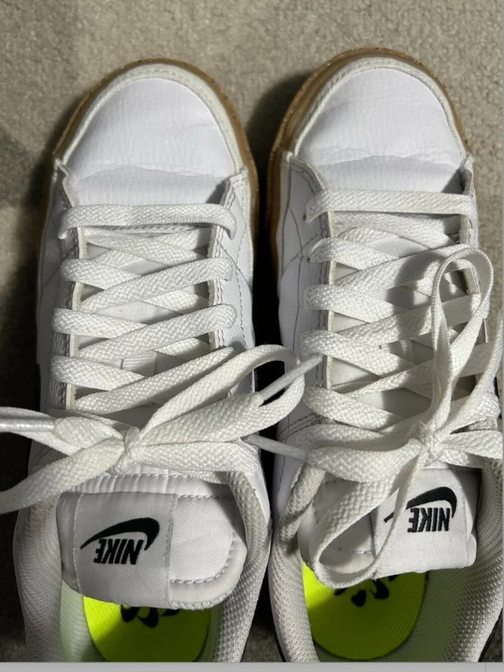 Nike Court Legacy Next Nature White Black Gum DH3161-109 Women's Size 7